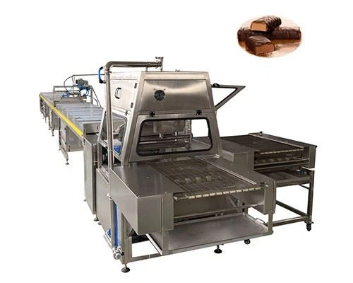 Large Capacity P400 Chocolate Enrobing Machine With Cooling Tunnel